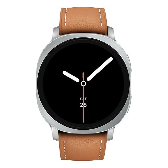 Galaxy Watch 8 | 44 мм | Silver | Hybrid/Camel | S/M/L, Тип ремешка : Hybrid, Размер корпуса : 44 мм, Цвет: Silver, Цвет ремешка: Camel, Размер ремешка : S/M/L, Подключение часов : Bluetooth / Wi-Fi, изображение 3